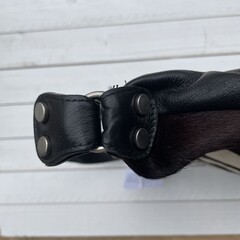 Tas XL koeienhuid (Nguni) zebraprint 35x28cm