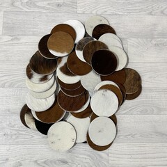Onderzetters rond 10x10cm mix kleuren