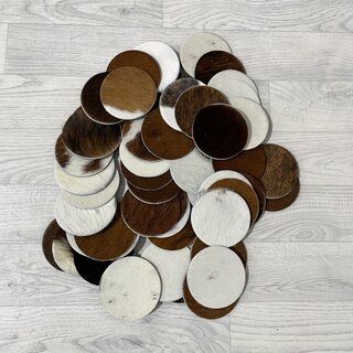 Onderzetters rond 10x10cm mix kleuren