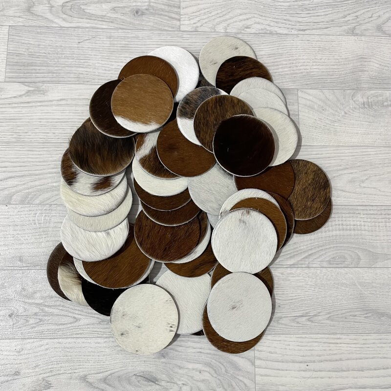 Onderzetters rond 10x10cm mix kleuren