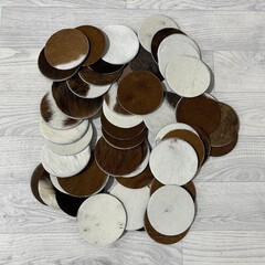 Onderzetters rond 10x10cm mix kleuren