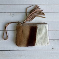 Tas Ann natural sprinbok 20x14cm