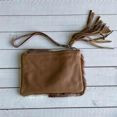 Tas Ann natural sprinbok 20x14cm