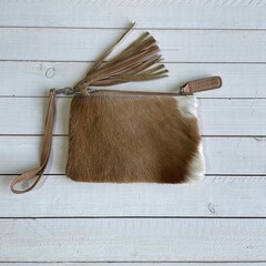 Tas Ann natural sprinbok 20x14cm