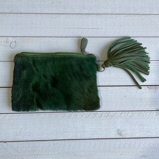 Tas Ann springbok donker groen 20x14cm - 3