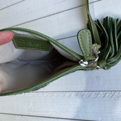 Tas Ann springbok donker groen 20x14cm - 3