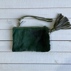 Tas Ann springbok donker groen 20x14cm - 3