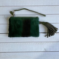 Tas Ann springbok donker groen 20x14cm - 3