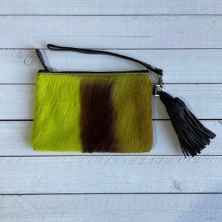 Tas Ann springbok licht groen 20x14cm