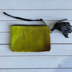 Tas Ann springbok licht groen 20x14cm