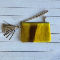 Tas Ann springbok geel 20x14cm