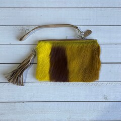 Tas Ann springbok geel 20x14cm