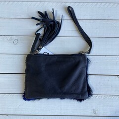 Tas Ann springbok donker blauw 20x14cm