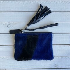 Tas Ann springbok donker blauw 20x14cm