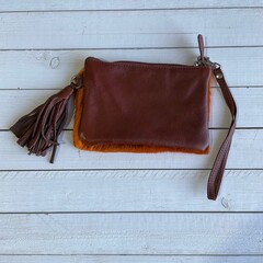 Tas Ann springbok oranje 20x14cm