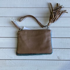 Tas Ann springbok baby blauw 20x14cm