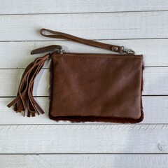 Tas Ann springbok bruin 20x14cm