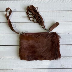 Tas Ann springbok bruin 20x14cm