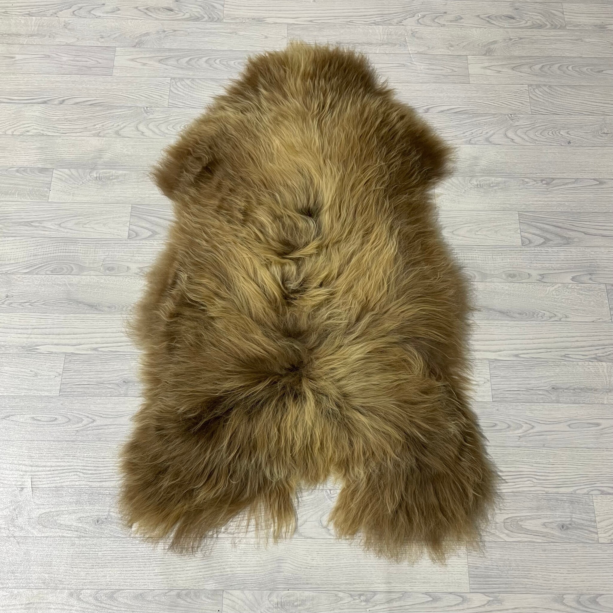 Lederstore IJslander schapenvacht bruin 130x75cm XXL