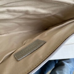 Tas Gemma 29x23cm springbok grijs springbok leather top bruin