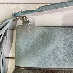 Tas Gemma 29x23cm springbok blauw springbok leather top