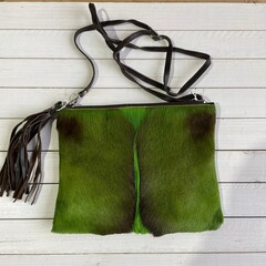 Tas Gemma springbok licht groen 29x23cm