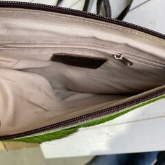 Tas Gemma springbok licht groen 29x23cm