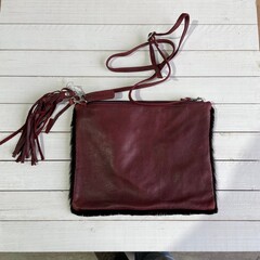 Tas Gemma springbok wijn rood 29x23cm