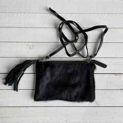 Tas Carol Springbok zwart 23x15cm