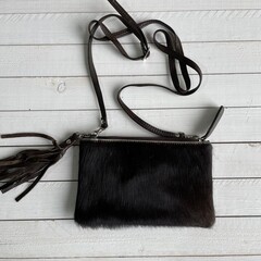 Tas Carol Springbok donker bruin 23x15cm