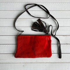 Tas Carol Springbok rood  23x15cm