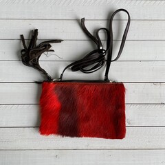 Tas Carol Springbok rood  23x15cm