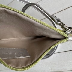Tas Carol Springbok Lime groen zilver23x15cm