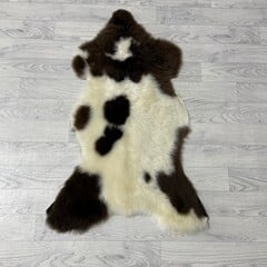 Schapenvacht bruin wit 95x60cm
