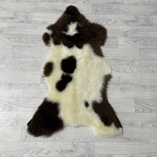 Schapenvacht bruin wit 95x60cm