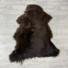 Schapenvacht bruin wit 105x85cm