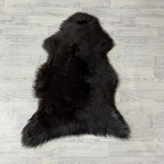 Schapenvacht bruin wit 105x75cm