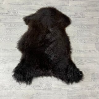 Schapenvacht bruin wit 100x80cm