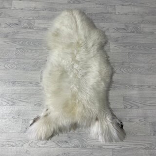 Schapenvacht bruin wit 110x65cm