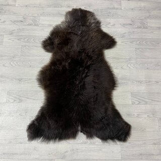 Schapenvacht bruin wit 110x70cm