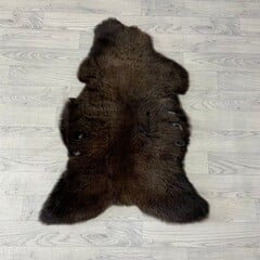 Schapenvacht bruin wit 95x65cm