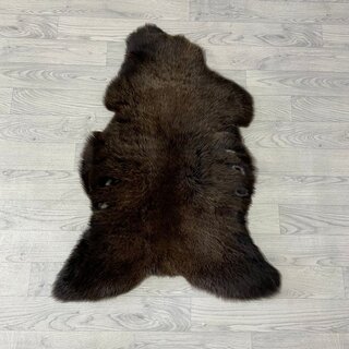 Schapenvacht bruin wit 95x65cm