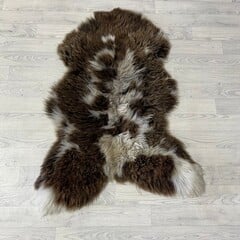 Schapenvacht bruin wit 120x80cm