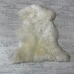 Schapenvacht wit bruin 100x90cm M