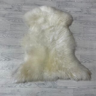 Schapenvacht wit bruin 100x90cm M