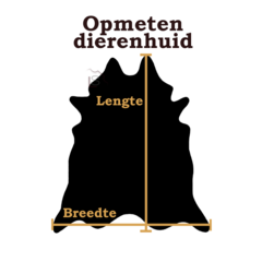 Schapenvacht bruin wit 110x65cm
