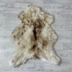 Schapenvacht mouflon bruin wit 95x75cm