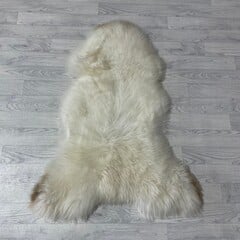 Schapenvacht wit bruin 115x85cm M