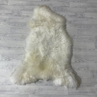Schapenvacht wit creme bruin 115x85cm M