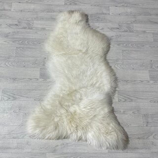 Schapenvacht wit bruin 120x80cm L